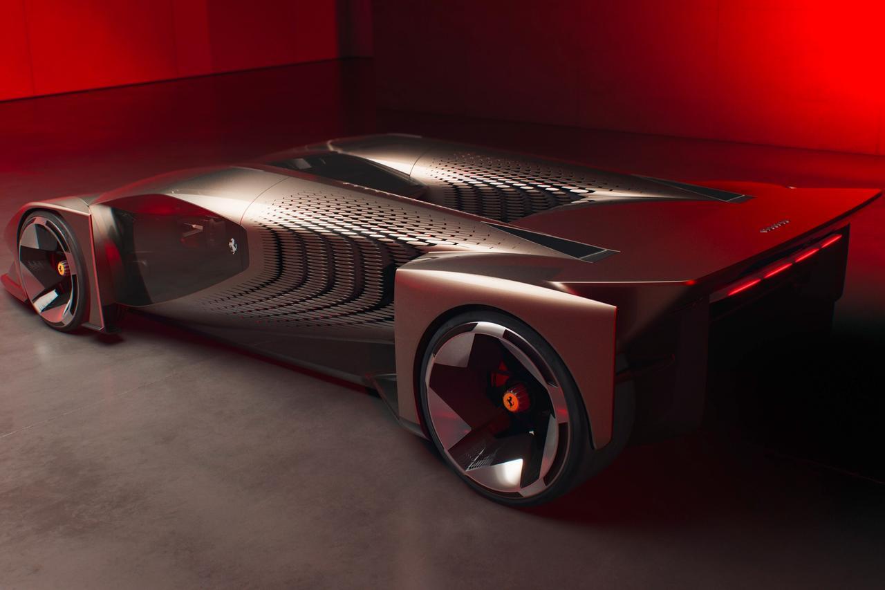 Ferrari F76 (2025). Une supercar virtuelle au style déroutant… et à double commande !